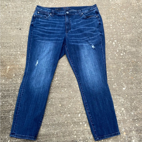 Kut from the Kloth Denim - Kut From The Kloth Women's Size 16W Jeans Katy Boyfriend Distressed High Rise